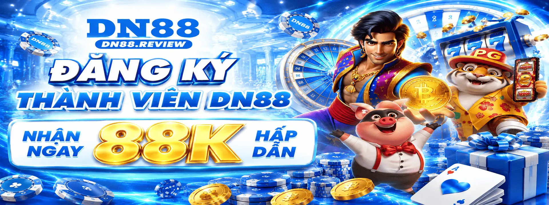 Đăng ký thành viên DN88 nhận ngay 88k