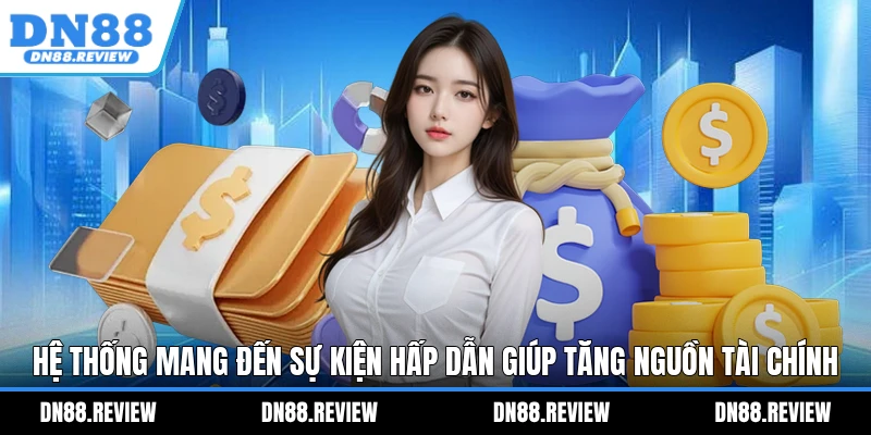 Hệ thống mang đến sự kiện hấp dẫn giúp tăng nguồn tài chính Hệ thống mang đến sự kiện hấp dẫn giúp tăng nguồn tài chính